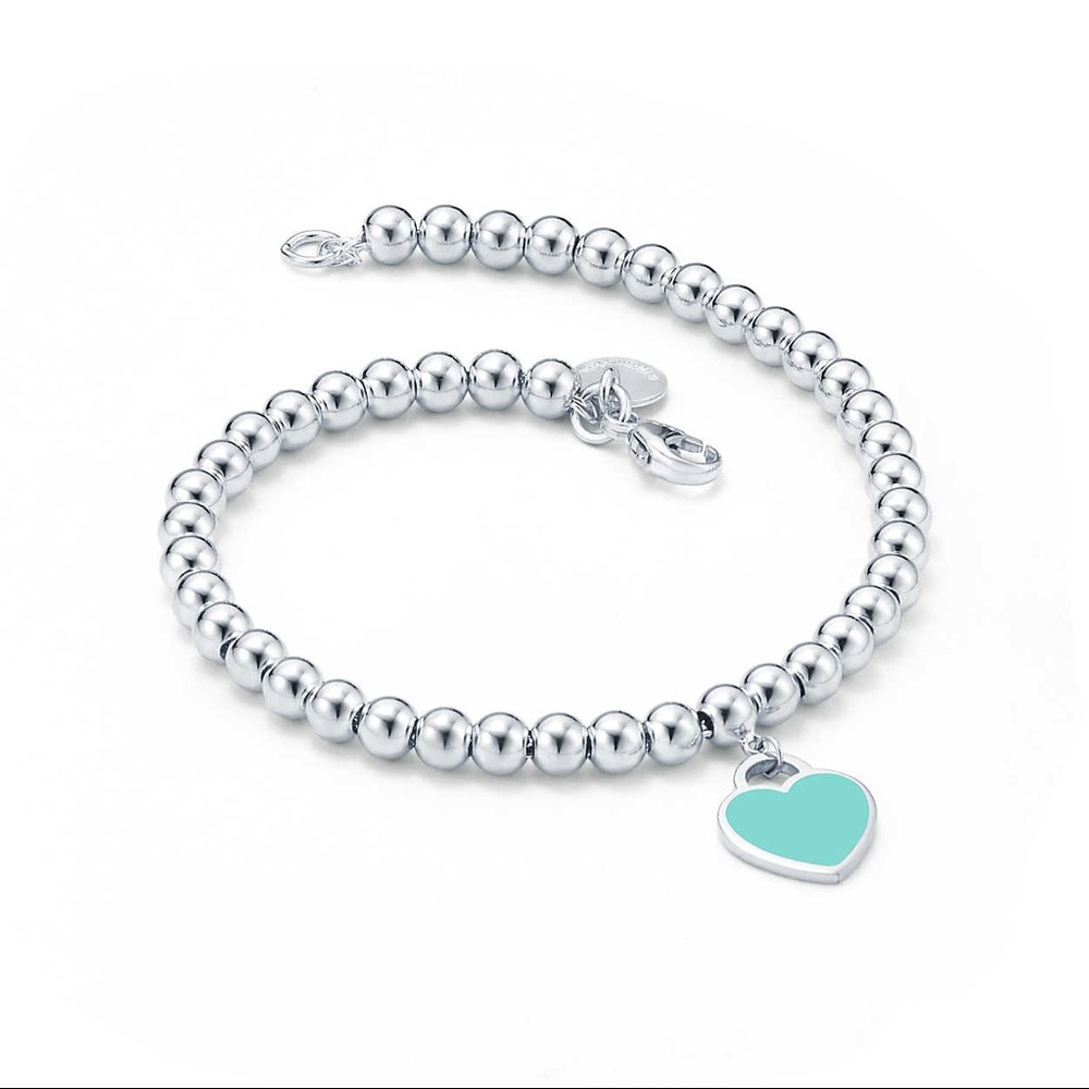 Return SilverTiffany Beaded Bracelet